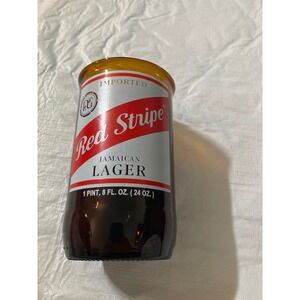 Red Stripe Jamaican Lager Beer Bottle Glass Tumbler Cup 24 Oz